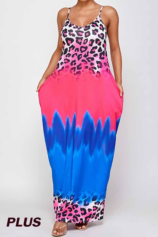 Jungle Maxi Dress (Plus) Curvy Pineapple Boutique